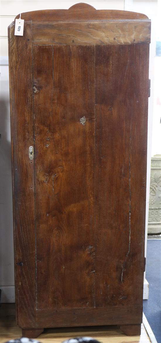 A French oak gun cabinet W.60cm